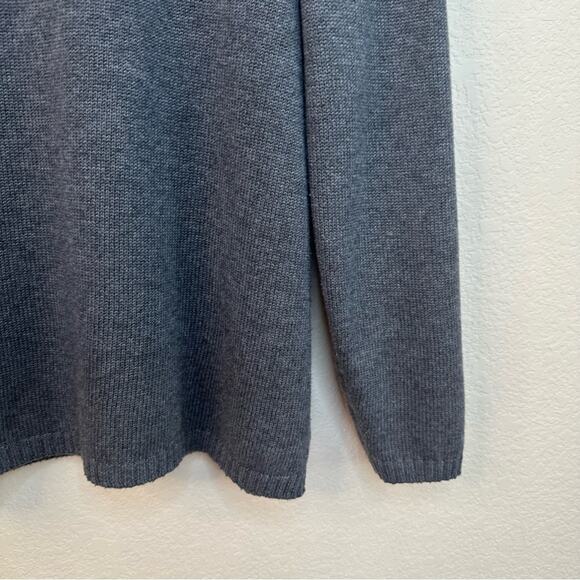 Coldwater Creek Women's Sz PL Wildlife Knit Holiday Sweater Charcoal Christmas - Picture 8 of 15